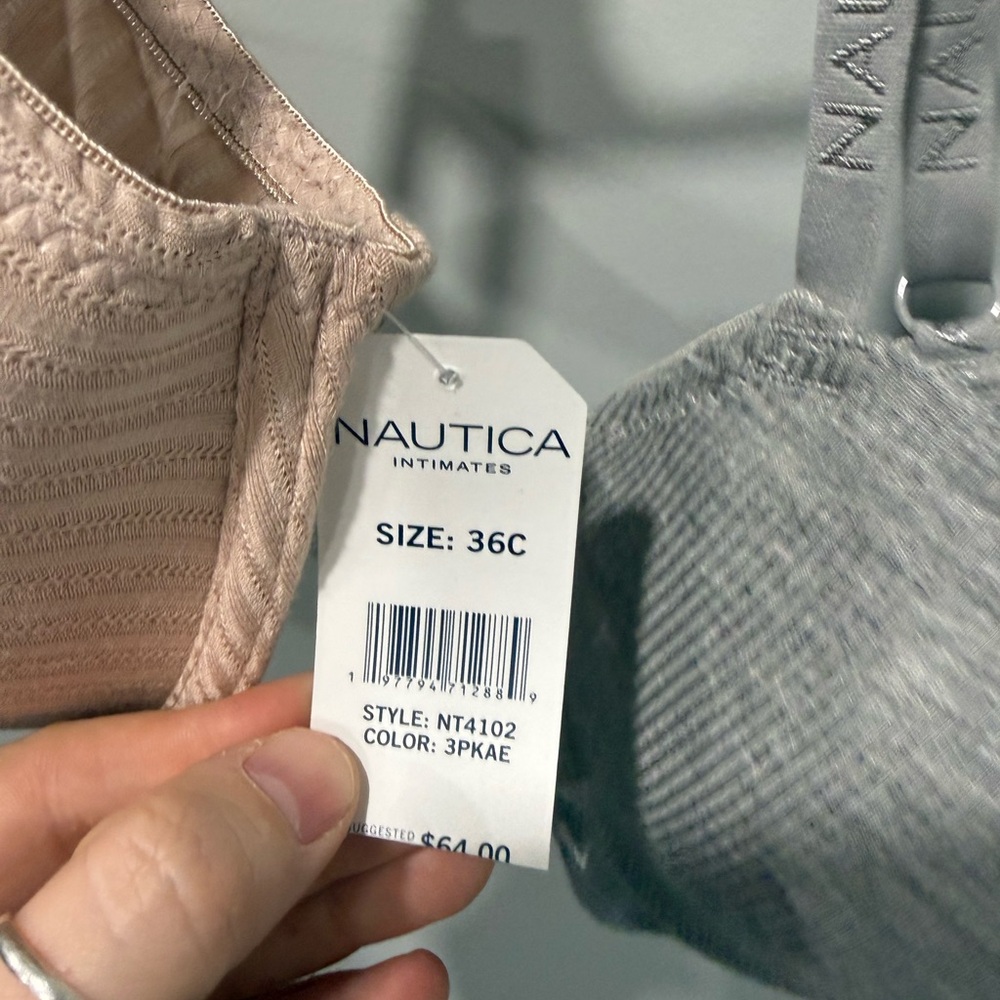 NWT nautica 2 pack bras size 36C - Picture 3 of 5